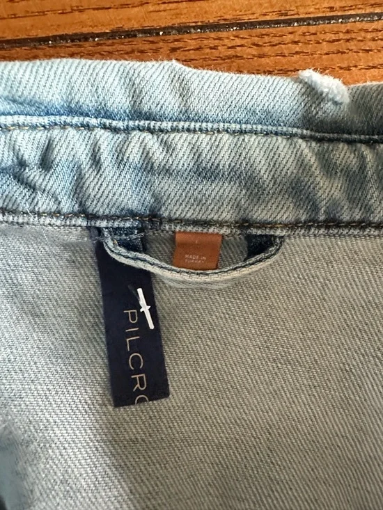 Pilcro Light Blue Denim Shirt Jacket - Picture 3 of 6